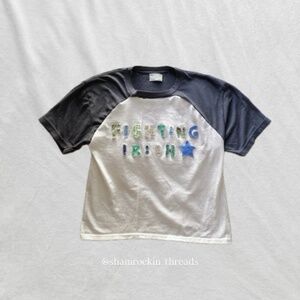 Notre Dame baseball style shirt